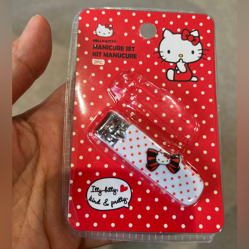 NEW HELLO KITTY Nail Clipper Sanrio Manicure Compact Travel Trimmer Kawaii Cute